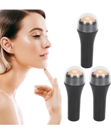 Portable Oil Control Roller Reusable Oil Absorbing Stick with Removable Stone Black Skincare Tool for All Skin Types Oily Skin Control with Oily Skin Care - Buy Online on GoSupps.com