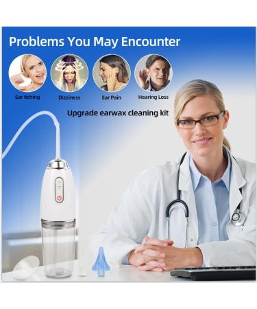 XJRHSCGS Electric Ear Wax Removal Kit - Ear Irrigation System with 3 Pressure Levels, 6 Tips, and Silicone Hose - Buy Online on GoSupps.com