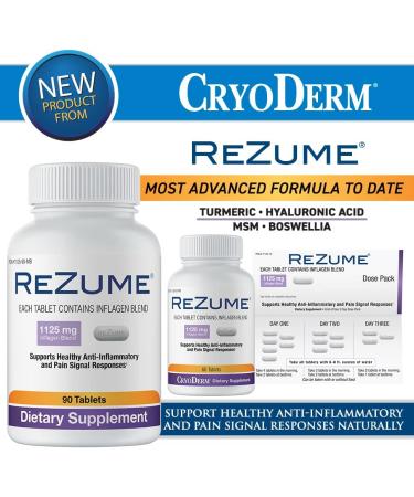 CryoDerm 3 oz Roll On and REZUME 60 ct Bundle - Fast Pain Relief Combo - Buy Online on GoSupps.com