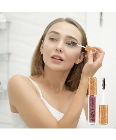 Colored Mascara | 0.21 Oz Quick Dry Long Lasting Waterproof Shimmer Sparkly Diamond Twinkle Mascara - Thick Dazzling Eyelash Makeup for Women Ladies Girls Coatuiyo - Buy Online on GoSupps.com