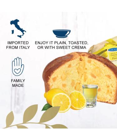 Giusto Sapore Italian Panettone Premium Lemon Limoncello Gourmet Bread 26.4 Ounce - Traditional Dessert - Imported from Italy and Family Owned - Buy Online on GoSupps.com