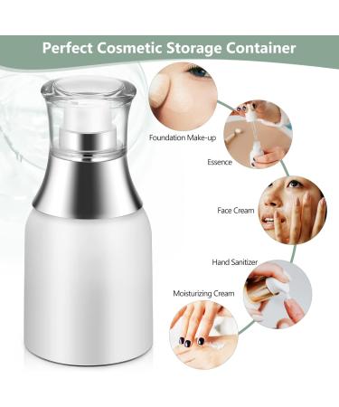 Beavorty 3 Pcs Airless Pump Bottles Acrylic Airless Pump Vacuum Bottles Cosmetic Refillable Airless Travel Lotion Jar With Lid for Thick Moisturizer Skincare Cream 30ml - Buy Online on GoSupps.com