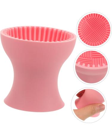 Beaupretty Beauty Brush Cleaning Tool Pink Cleaner Silicone Makeup Brush Cleaner Makeup Brush Cleaning Cup Cosmetic Brush Cleaning Cup Silica Gel Scrub Cup Portable Travel - Buy Online on GoSupps.com