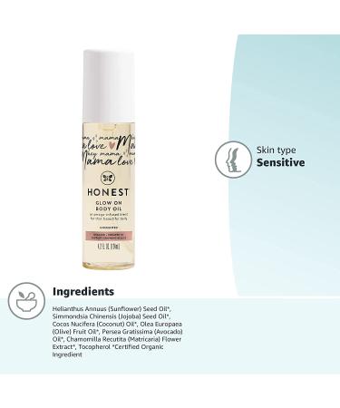 Buy Honest Company Glow On Unscented Body Oil 4.2 fl oz - Natural Hydration - Buy Online on GoSupps.com