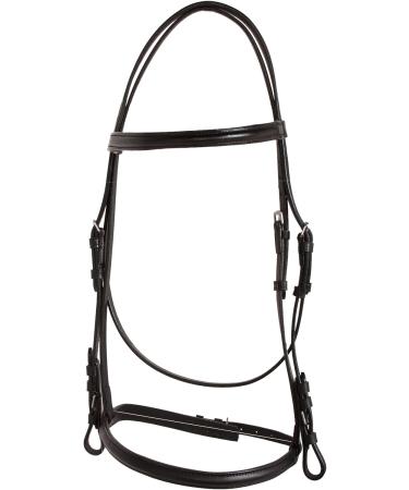 Premium Black Brown Raised Eventing Leather Horse English Bridle - Hand Stitched Acerugs - Buy Online on GoSupps.com