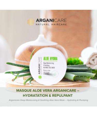 ARGANICARE Reflective night mask with aloe vera facial care without rinsing for all skin types 150 ml jar - Buy Online on GoSupps.com