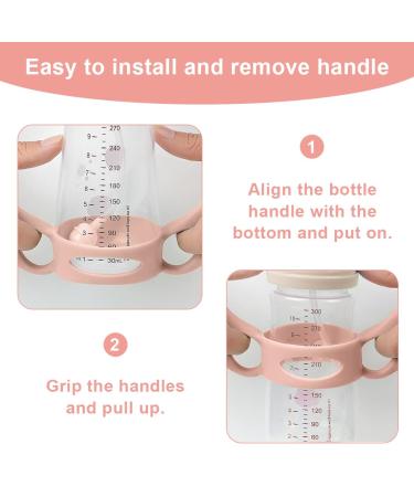1PC Silicone Baby Bottle Handle - Universal Heat-Resistant Feeding Care for Newborns - Buy Online on GoSupps.com