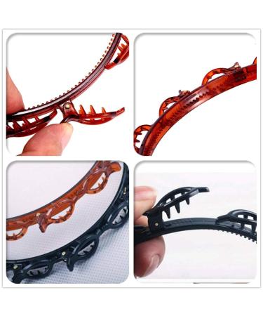 Double Bang Hairstyle Hair Needle - Fashion Double Layer Twist Band & Braiding Tool (Black Set) - Buy Online on GoSupps.com