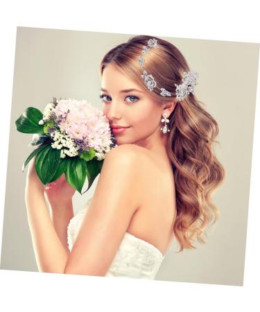 FRCOLOR Bridal Wedding Hair Comb Comb Floral rhinestone pin bride Rhinestone Headband Hair Comb - Buy Online on GoSupps.com
