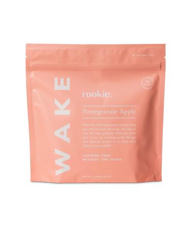Wake Natural Energy Drink Powder by Rookie Wellness Stress Relief Brain Supplements for Memory and Focus Metabolism & Mood Booster - Ashwagandha B12 & B Complex Vitamin Supplement (30 Servings) Pomegranate Apple 30 Servings (Pack of 1)