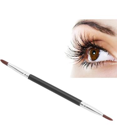 Double End Concealer Brush Travel Portable Soft Hair Cosmetic Brush Makeup Tool Uniform Coverage Synthetic Fiber Hair Wooden Handle Suitable for Eyes Nose and Mouth  - Buy Online on GoSupps.com