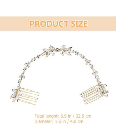 Beaupretty Accessories bridal wedding comb wedding hair accessories for brides tiaras for women french hair pin styling comb hair side combs vine European and American Zinc Alloy Comb - Buy Online on GoSupps.com
