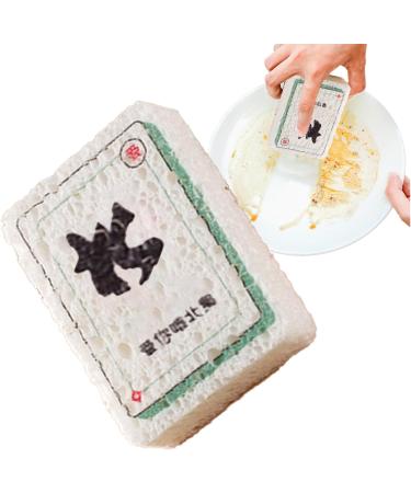 Dish Wash Sponge - Mahjong Design Dishes Sponge - Long-Lasting Wood Pulp Fiber Scrubber Sponge Kitchen Dish Bowl Cleaning Sponge for Dining Rooms Canteens Tosier North - Buy Online on GoSupps.com