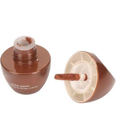 Liquid Bronzer Contour Cream Even Skin Tone Metallic Smooth Texture Portable Design with Organic Material Safe to Use - Buy Online on GoSupps.com