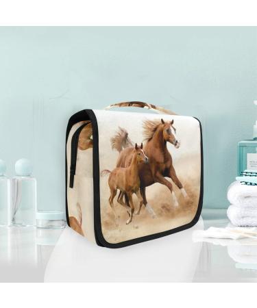Running horses hanging foldable girl culture bag toilet bag toilet bag makeup bag bag cosmetic bag for women girls women