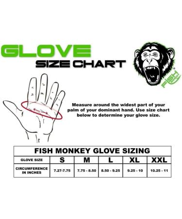 Fish Monkey FM18 Stubby Guide Gloves Blue Water Camo Medium - High Performance Fishing Gloves - Buy Online on GoSupps.com