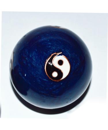 Lurrose Blue Enamel Gymnastics & Hand Massage Balls - Traditional Chinese Baoding Fitness Handballs - Buy Online on GoSupps.com