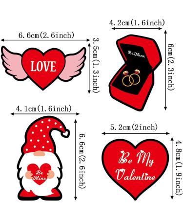 Cupcake Toppers 10pcs Glitter Red Happy Holiday Day Red Day Cupcake Decorations Cake Decoration Cake Topper Rose Diamond Heart for Valentine's Day Birthday - Buy Online on GoSupps.com