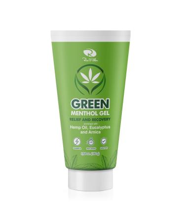 Ross D Elen Green Menthol Relief and Recovery XL Tube Gel with Massager