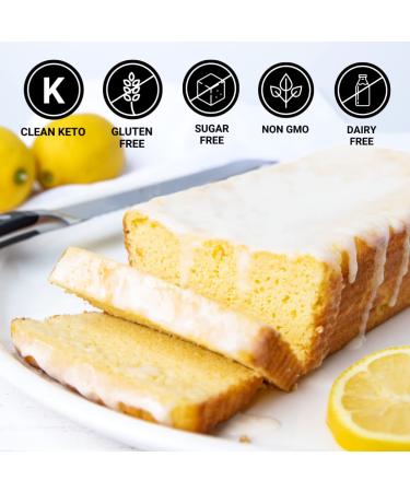 KetoBakes Low Carb Iced Lemon Loaf Mix - Gluten Free & Diabetic Friendly - 2g Net Carbs - Clean Keto Baking Mix - Easy to Bake - Non-GMO Dairy Free & Wheat Free - 9.1 Ounce - Buy Online on GoSupps.com