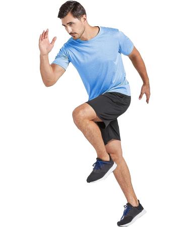 5 Pack Men's Dry Fit T Shirts - Athletic Running Gym Workout Tees - X-Large Set - Buy Online on GoSupps.com