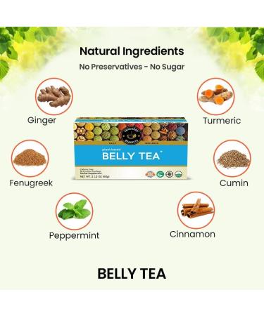  TEACURRY TEACURRY Belly Tea Pack of 30 Peppermint Herbal Tea Bags for Healthy Digestion Made in India - Buy Online on GoSupps.com