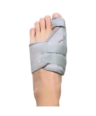 Hallux valgus correction rail for relief from large toe pain and to align the toes hallux valgus bandage for men and women protection of the large toe (gray left) left gray