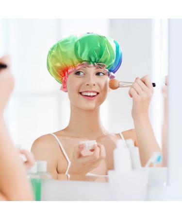 Mikimini X-Large Unicorn Shower Hood for Women | 2-Pack Reusable Waterproof Bathing Cap with Soft PVC Lining for Girls & Children - Buy Online on GoSupps.com