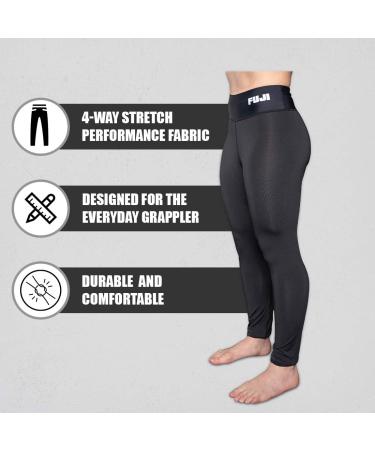 FUJI Womens Baseline V2 Jiu Jitsu Spats Compression Pants - Black | High-Quality Performance Gear for Women - Buy Online on GoSupps.com