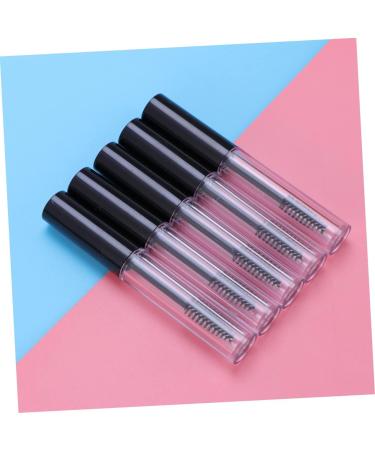 Didiseaon 5pcs Eyelash Brush Tube Large Empty Tube Funnel Empty Tube with Inner Plug Clear Mascara Tube Black - Buy Online on GoSupps.com