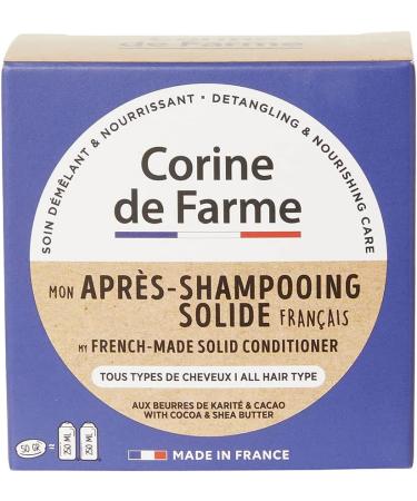 Corine de Farme My hair rinse solid French shampoo for all hair types 50 g nourishes the hair and the planet with cocoa butter and shea butter nourishesdetangles the hair - Buy Online on GoSupps.com