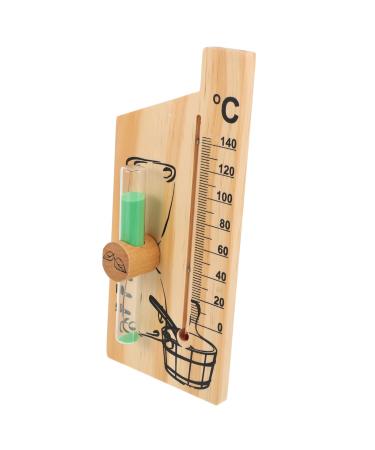 Ganazono 2st Sauna-Timer hourglass toy made of wood 15 minutes wooden sauna datiser sauna chicks desk attachment to hourglass from wooden glass hourglass timmer thermometer rotating baby room