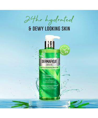 Derma_fique Aqua Cloud Hydrating Shower Gel 500ml Body Wash for Women & Men No Parabens. Seaweed Extracts & Hyaluronic Acid Suitable for Sensitive - Normal Skin | Dermatologist Tested - Buy Online on GoSupps.com