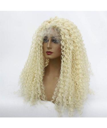 Premium Medium Length Curly Hairpieces - Wiglady Lace Front Wave Wigs | High-Density Heat-Resistant Synthetic Gold 20in & 22in - Buy Online on GoSupps.com
