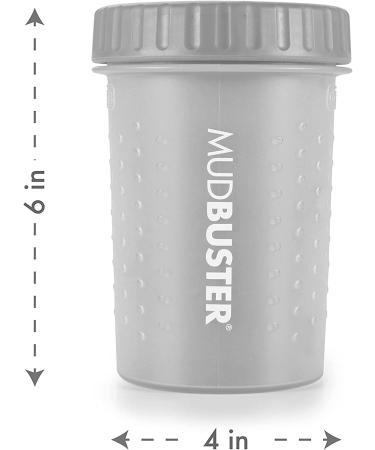 Dexas MudBuster Portable Dog Paw Washer - Light Gray Medium Size | Paw Cleaner for Dogs - Buy Online on GoSupps.com