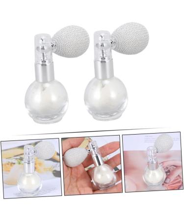 Beavorty 4 Pcs Spray Glitter Makeup Highlighters for Face Makeup Highlighter Spray Hair Powder Decor Round Whitex2pcs 7.5x6cmx2pcs - Buy Online on GoSupps.com