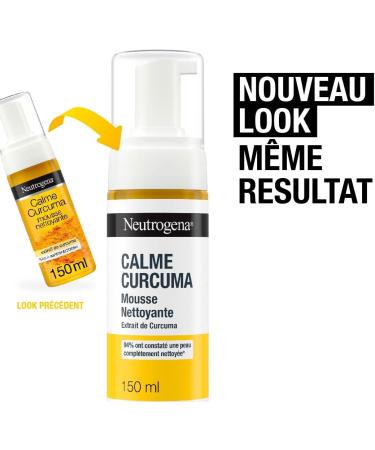 Johnson Johnson Neutrogena Turmeric Calm Cleansing Foam 150 ml pump bottle Turmeric Extract Face Wash cleansing foam New - Buy Online on GoSupps.com