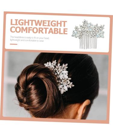 Beavorty comb Wedding Hair Accessories for Brides Bridal Hair Decor Bridal Headpieces for Wedding Bride Wedding Headdress Bride Headdress European and American decorate alloy - Buy Online on GoSupps.com