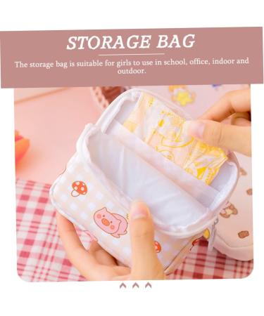 16 pcs Cartoon Tampon Storage Purse - Teen Period Menstrual Lipstick Holder with Zipper - Cute & Wear-Resistant Nursing Bag - Buy Online on GoSupps.com