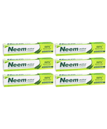 6 x neem active toothpaste 100 g.