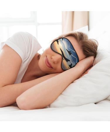 Aircraft Fighter Jets Unisex Sleep Mask - Double-Sided Eye Mask for Sound Sleep & Skin Care - Buy Online on GoSupps.com