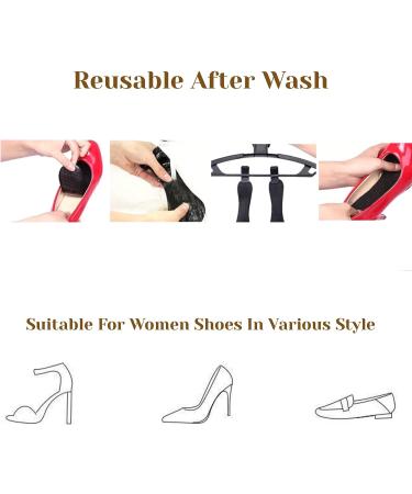 CB 2-Pairs Silicone Gel Slim Inserts for Blister Prevention & Heel Pain Relief - Nude & Black Slim Insoles (Set B) - Buy Online on GoSupps.com