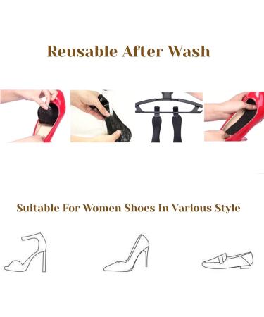 CB 2-Pairs Arch Support Insoles - Soft Silicone Invisible Gel Inserts for Women s High Heel Shoes (6-8.5) - Ultra-Slim Comfort & Ball of Foot Massage - Black - Buy Online on GoSupps.com