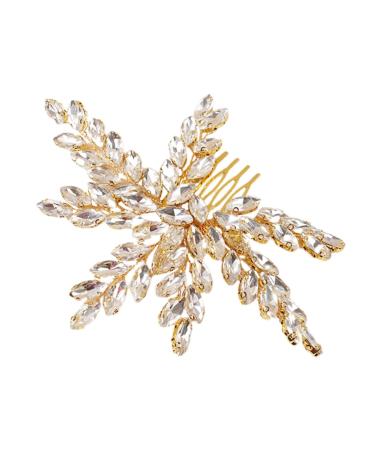 Angoily Comb Hair Accessories Hair Jewelry Bridal Hair Ornament Rhinestone Hairpiece for Women Hair Jewels Bridal Hair Clip Rhinestone Headpiece The Flowers Miss Grab The Drill Rhinestones