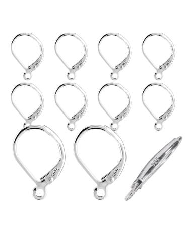 Fils de boucle 925 Silver - 10 pi ces Hook de boucle de levage | Accessoires de bijoux crochet fran ais | Crochets interchangeables pour la production de bijo