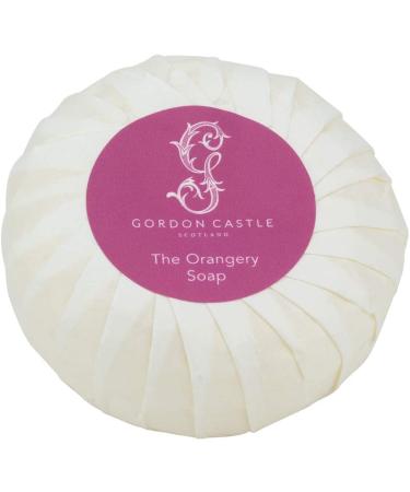 The Orangery Soap by Gordon Castle Scotland | 100G | Infused With Home Grown Natural Plant Extracts | Sweet Orange and Mandarin Essential Oil | Pleat Wrapped and Boxed |