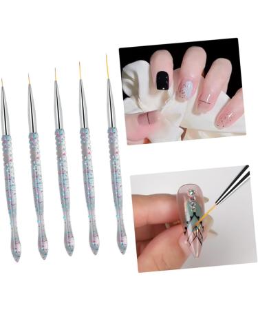 2sets Nail Art Drawing Pen Nail Tools Wire Pulling Tools Manicure for Nails Nail Art Liner Fashion Nail Art Pen Miniature Painting Nail Line Eyeliner Brush - Buy Online on GoSupps.com