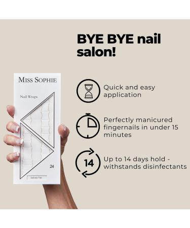 Miss Sophie Nail Wraps - 24 Ultra-Thin-self-Adhesive Long-Lasting Nail Wraps Delicate Tips 24 - Buy Online on GoSupps.com