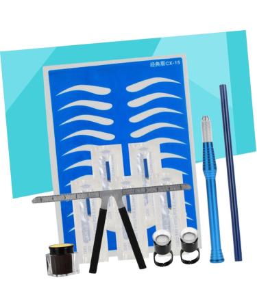 Gogogmee Pen Coffee Manual Positioning Kit Dark Practice Rings Ruler Eyebrow Three-point Cup and Skin - Buy Online on GoSupps.com