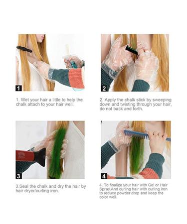 Haircover Ridge: Muxitrade 6-Piece Temporary Hair Color Chalk Comb Set for Parties & Cosplay Instant Unique Hair Chalk - Buy Online on GoSupps.com